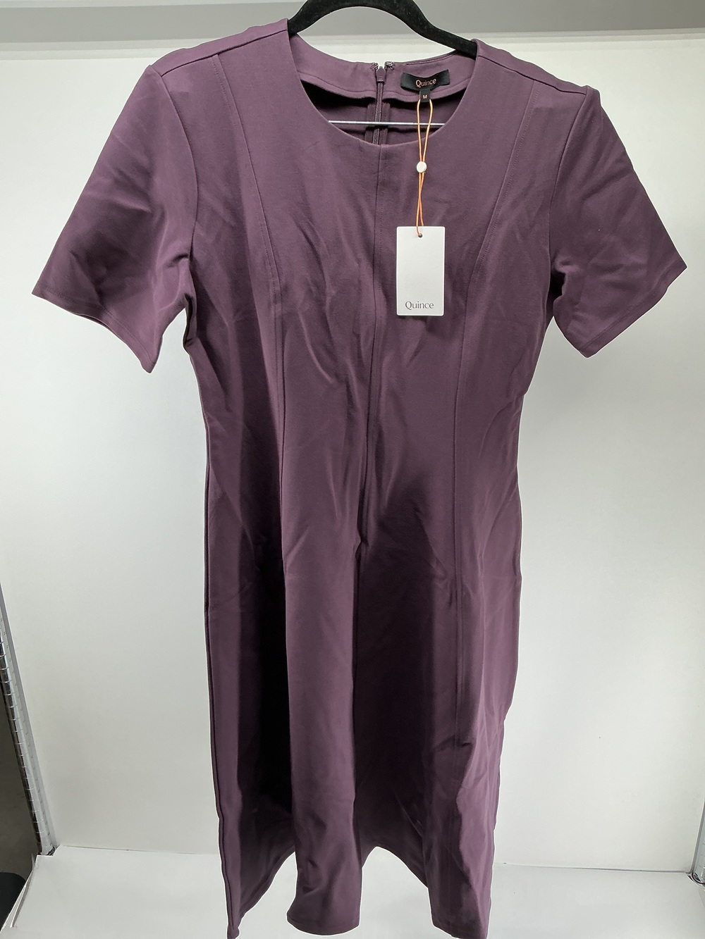 Ultra-Stretch Ponte Short Sleeve Midi Dress